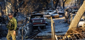 California wildfire evacuees wait, hope blaze spares them