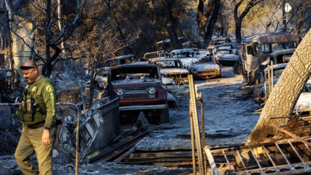 California wildfire evacuees wait, hope blaze spares them