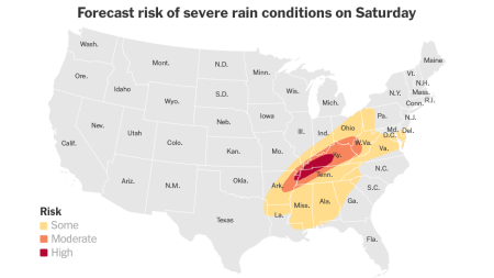 Heavy Rain Strikes Kentucky and Tennessee